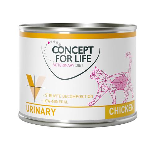 24 x 200 g Urinary Huhn Concept for Life Veterinary Diet Katzenfutter nass