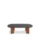 Heal's Riga Coffee Table Grey Ceramic - Size 30x119x70 WALNUT / GREY