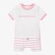 Givenchy Baby Girls White & Pink Cotton Shorts Set