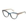 Just Cavalli VJC001V 0931 Women's Eyeglasses Blue Size 51 (Frame Only) - Blue Light Block Available