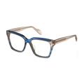 Just Cavalli VJC002V 0931 Women's Eyeglasses Blue Size 52 (Frame Only) - Blue Light Block Available