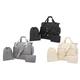 Kono Multi-Pocket Travel Duffel Bag Set, Grey