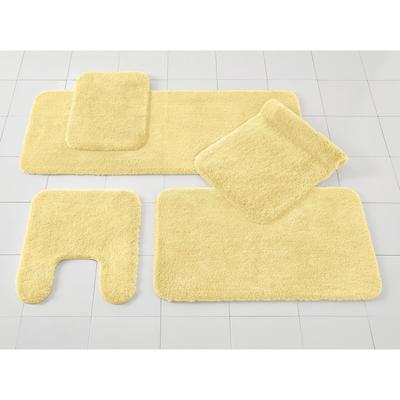 Wide Width The Elegance Bath Rug Collection - Bath Rug by BrylaneHome in Yellow (Size 24