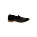 Everlane Flats: Loafers Chunky Heel Boho Chic Black Print Shoes - Women's Size 7 - Almond Toe