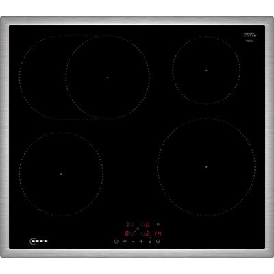 NEFF Induktions-Kochfeld "T56SBF1L0", grau (edelstahl), B:58,3cm H:5,5cm T:51,3cm, Kochfelder, mit einfacher Touch Control Bedienung Image