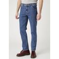 Slim-fit-Jeans WRANGLER "Texas Slim" Gr. 42, Länge 32, blau (stonewash) Herren Jeans Slim Fit