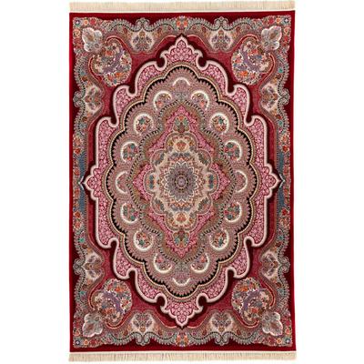 Orientteppich MORGENLAND "Orientteppich - Aryan - läufer", rot (dunkelrot), B:150cm H:9mm L:225cm, Acryl, Teppiche Image