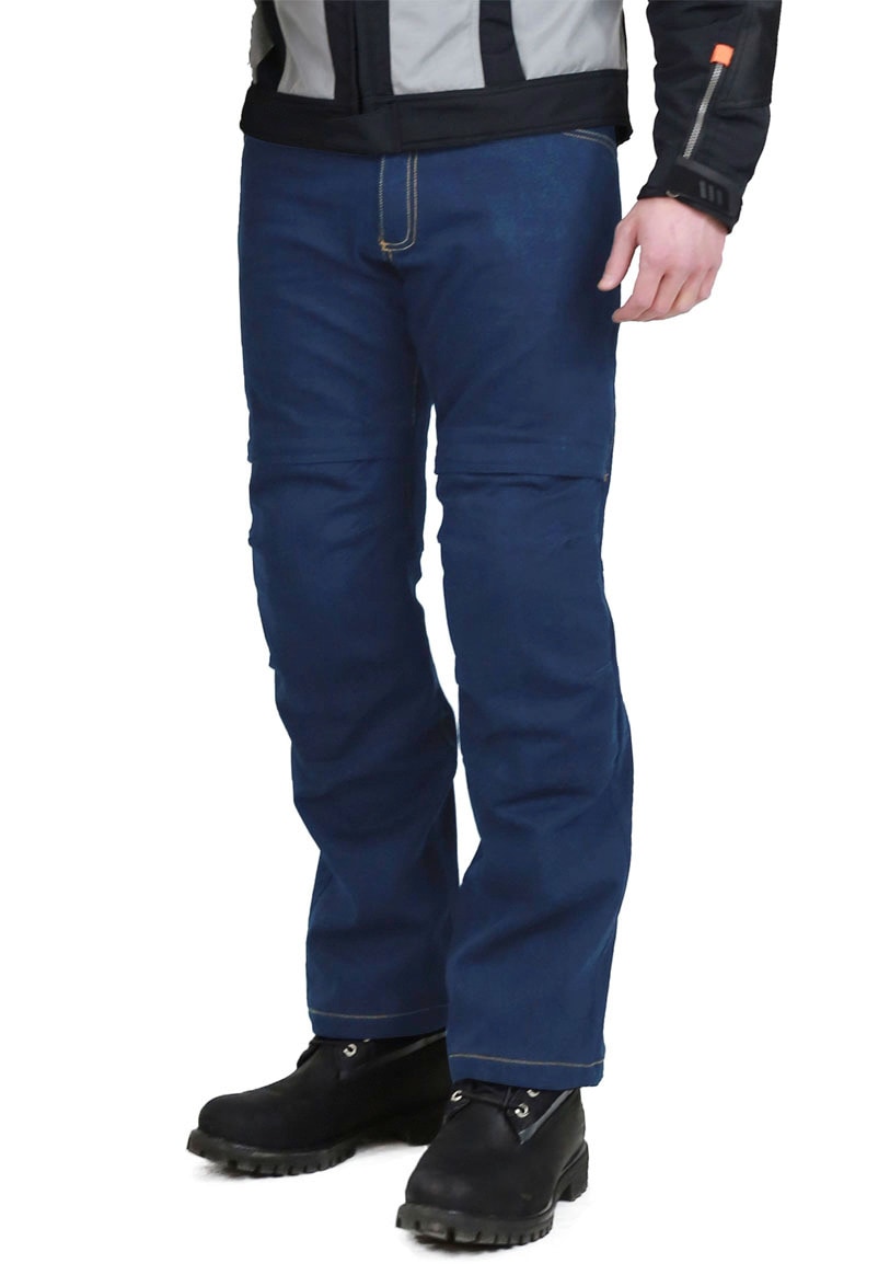 Motorradhose NERVE "Ata" Gr. S, blau, Hosen, S, N-Gr, Obermaterial: 80% Baumwolle, 18% Viskose, 2% Elasthan Image