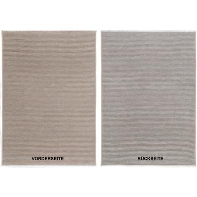Teppich OCI DIE TEPPICHMARKE "JOKER OF STRIPES", beige (beige, grau), B:200cm L:290cm, Polyester, Teppiche, Wendeteppich, weiche flache Oberfläche Image