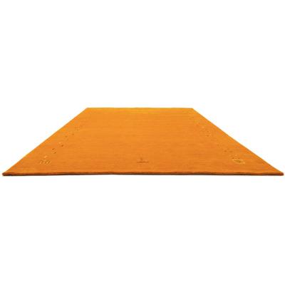 Wollteppich MORGENLAND "GABBEH FEIN FENTH", orange, B:200cm H:18mm L:300cm, Wolle, Teppiche, reine Schurwolle bunte Bordüre, Wohnzimmer Image