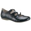 Riemchenballerina JOSEF SEIBEL "Fiona 04", Damen, Gr. 44, blau (dunkelblau), Leder, klassisch, Schuhe, Slipper, Sandale, Komfortschuh mit raffiniertem Gummizug