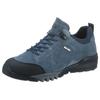 Schnürschuh WALDLÄUFER "H-AMIATA", Damen, Gr. 6,5, blau (jeansblau), Veloursleder, Textil, Gummi, sportlich, Schuhe, Freizeitschuh, Halbschuh, Outdoorschuh mit TEX-Ausstattung, H-Weite
