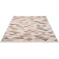 Teppich TOM TAILOR HOME "Triangle Kelim" Teppiche Gr. B/L: 140 cm x 200 cm, 5 mm, 1 St., beige (natur) Baumwollteppiche