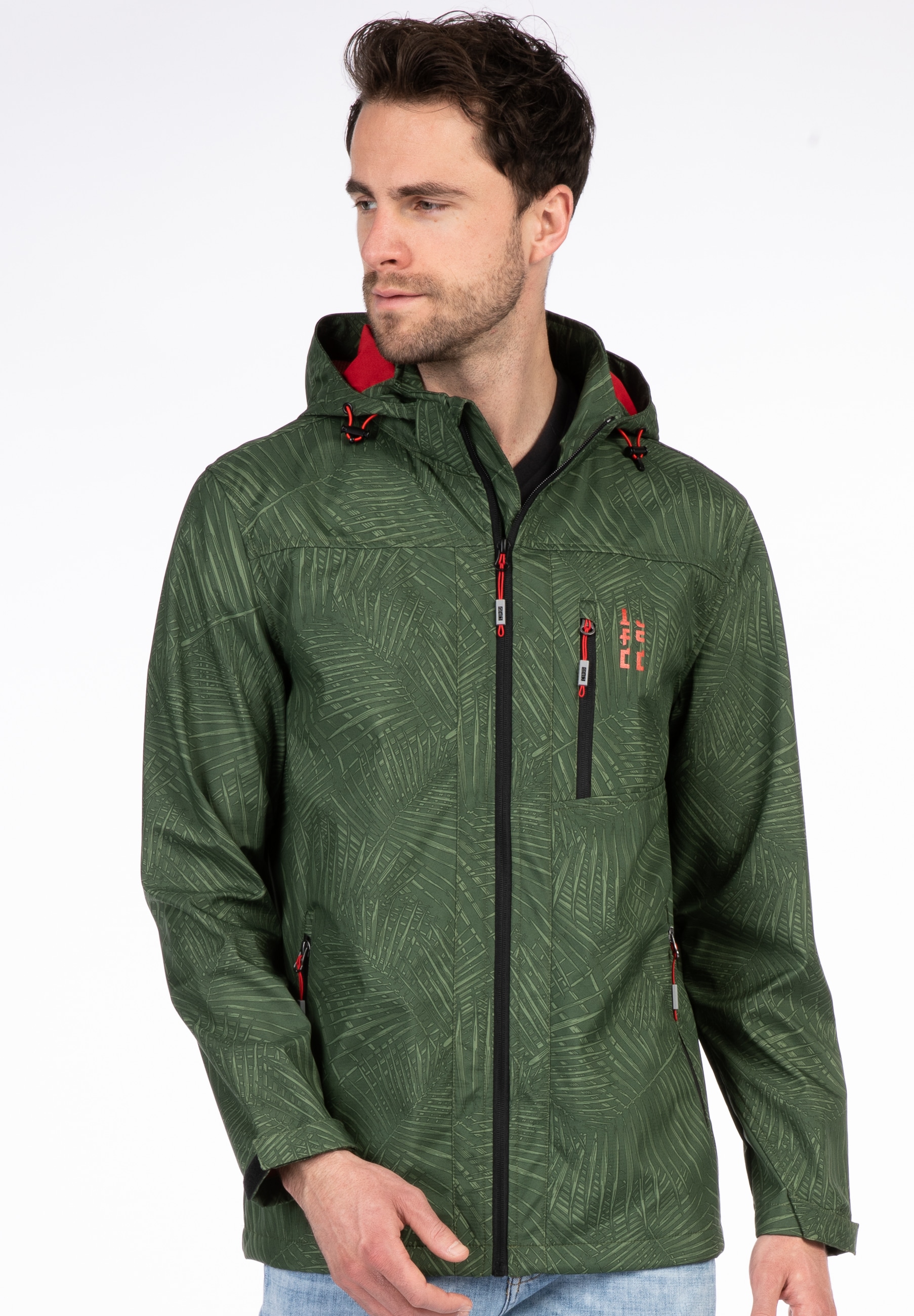 Softshelljacke LPO "ISLAY PEAK ADR MEN", Herren, Gr. XXL (56), grün, 96% Polyester; 4% Elastan, bequem, gerader Abschluss mit Windstopper,mit verstellbarem Klettverschluss, Jacken Softshelljacke, auch in Großen Größen erhältlich