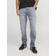 Regular-fit-Jeans JACK & JONES "CLARK EVAN" Gr. 33, Länge 32, grau (grey denim) Herren Jeans Regular Fit
