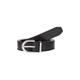 Ledergürtel CALVIN KLEIN "ROUND BUCKLE LOGO LOOP BELT 2.5" Gr. 100, schwarz (ck black) Damen Gürtel Ledergürtel