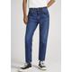 Relax-fit-Jeans PEPE JEANS "VIOLET" Gr. 27, L-Gr, blau (medium dark) Damen Jeans Weite