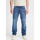 Regular-fit-Jeans BLEND "Jeans Rock fit" Gr. 30, Länge 34, blau (middle blue) Herren Jeans Regular Fit