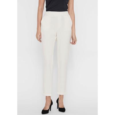 Anzughose VERO MODA "VMMAYA MR LOOSE SOLID PANT NOOS", Damen, Gr. XS (34), Länge 30, beige (birch), Web, Obermaterial: 62% Polyester, 33% Viskose, 5% Elasthan, unifarben, modisch, regular fit knöchellang, Hosen, knöchelfreie Form mit Saumaufschlag Image