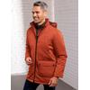 Outdoorjacke CLASSIC, Herren, Gr. 54, rot (rostrot), 100% Polyester, Wattierung:100% Polyester, unifarben, Langarm, Jacken