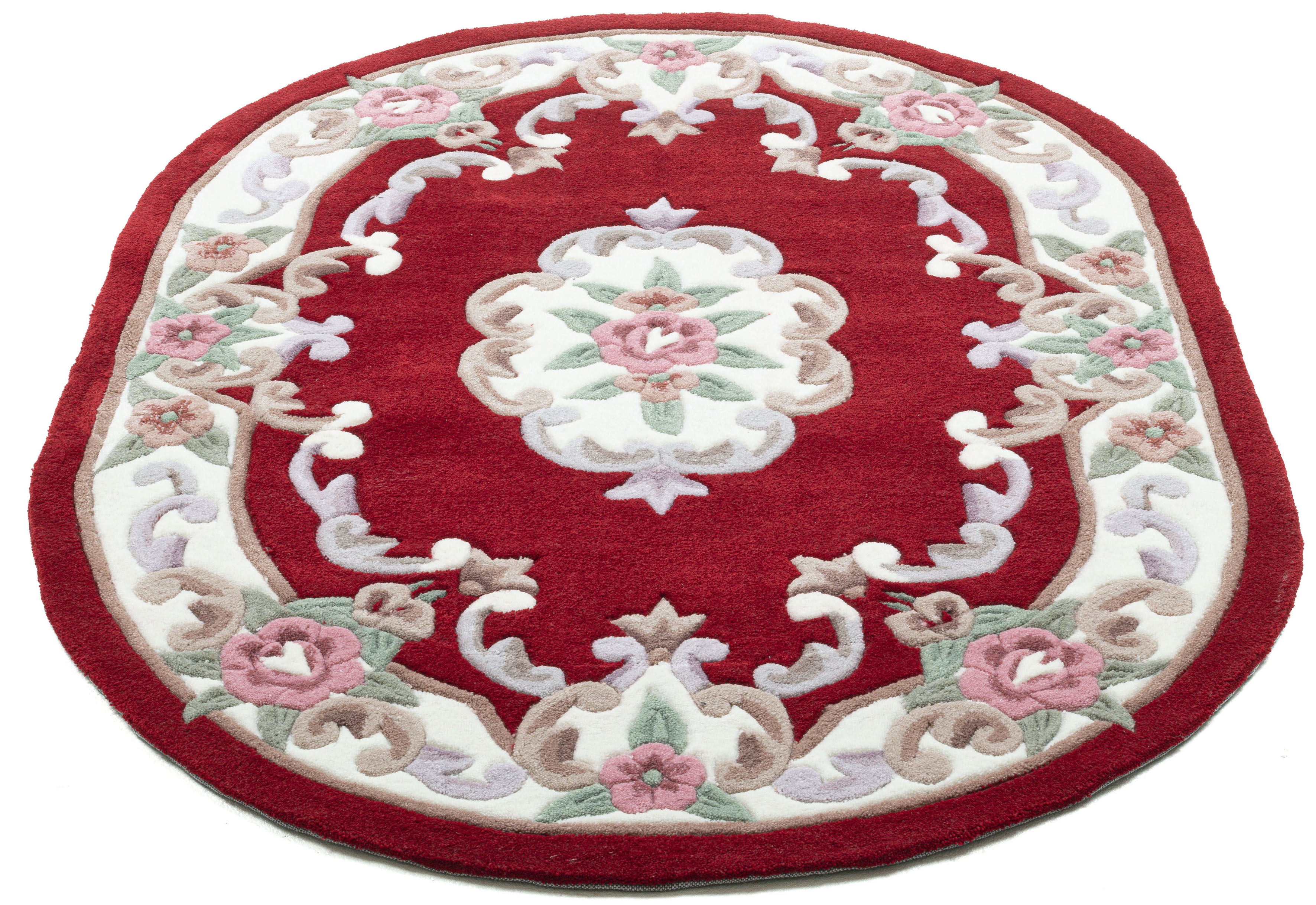 Teppich THEKO "Ming" Gr. 40, rot, B:190cm H:14mm L:290cm, Kunstfaser, Teppiche, hochwertiges Acrylgarn, ideal im Wohnzimmer & Schlafzimmer Image