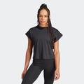 T-Shirt ADIDAS PERFORMANCE "STUDIO T-SHIRT" Gr. S, schwarz (black, gresix) Damen Shirts Jersey