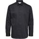 Langarmhemd SELECTED HOMME "REGETHAN SHIRT" Gr. XXL (56), N-Gr, schwarz (black) Herren Hemden Langarm