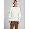 Rundhalspullover JACK & JONES "HILL KNIT", Herren, Gr. XXL (58/60), weiß (sanftes weiß), Obermaterial: 100% Baumwolle, modisch, schmal, Rundhals, Langarm Bündchen, Pullover