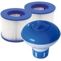 Ersatzfilter INFINITE SPA "Whirlpoolpflege-Set" Filterkartuschen blau (blau, weiß) Kartuschenfilteranlagen