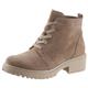 Schnürboots WALDLÄUFER "H-LUISE" Gr. 3,5 (36), grau (taupe) Damen Schuhe Reißverschlussstiefeletten