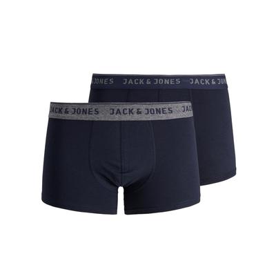 Trunk JACK & JONES "JACVINCENT TRUNKS 2 PACK NOOS", Herren, Gr. S, blau (navy blazer), Jersey, Obermaterial: 95% Baumwolle, 5% Elasthan, unifarben, Unterhosen Image