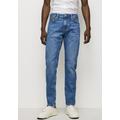 Slim-fit-Jeans PEPE JEANS "HATCH REGULAR" Gr. 30, Länge 32, blau (blue used) Herren Jeans Slim Fit