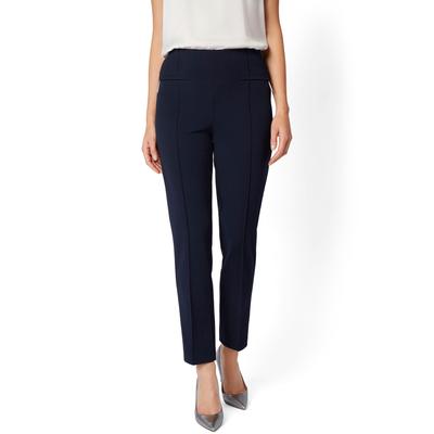 Stretch-Hose "Lea", Damen, Gr. 38, N-Gr, blau (marine), Obermaterial: 96% Polyester, 4% Elasthan, SELECT BY HERMANN LANGE, modisch, regular fit, Hosen, mit Bügelfalte Image