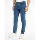 Slim-fit-Jeans CALVIN KLEIN "SLIM FIT RINSE BLACK" Gr. 33, Länge 32, blau (mid_blue32) Herren Jeans Slim Fit