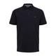 Poloshirt SELECTED HOMME "SLHDANTE SS POLO NOOS" Gr. S, schwarz (black) Herren Shirts Kurzarm