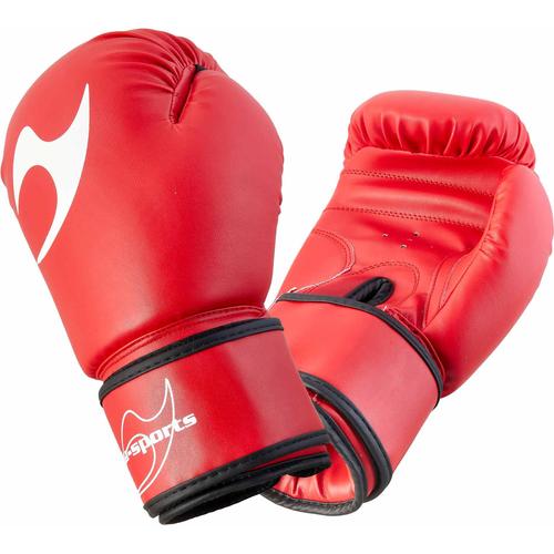 "Boxhandschuhe JU-SPORTS ""Training"" Gr. XS 8 oz, rot (rot, weiß) Boxhandschuhe"