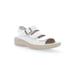 Women's Breezy Walker Sandal by Propet in White Onyx (Size 8 1/2 2E)