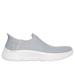 Skechers Women's Slip-ins: GO WALK Flex - Sunset Rose Slip-On Shoes | Size 9.0 | Gray/Lavender | Textile/Synthetic | Vegan | Machine Washable