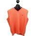 Ralph Lauren Sweaters | Men's Large Ralph Lauren Polo Golf Orange Pullover Fleece Lined V-Neck Vest | Color: Orange | Size: L