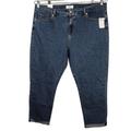 Levi's Jeans | Denizen Levis Cropped Ankle Boyfriend Denim Jeans Women Size 18 34 Cuffed New | Color: Blue | Size: 18