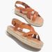 Madewell Shoes | Madewell The Malia Espadrille Sandal Size 8.5 | Color: Brown/Tan | Size: 8.5