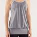 Lululemon Athletica Tops | Lululemon Womens Tank Top With Attached Shelf Bra | Color: Gray | Size: 4