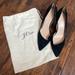 J. Crew Shoes | J. Crew Pointed Toe Black Leather Women’s Heel, Colette Sude D’orsay Heel | Color: Black | Size: 8