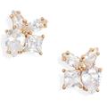 Kate Spade Jewelry | Kate Spade Clear, Crystal Cubic Zirconia Earrings, New In Original Box. | Color: Gold | Size: Os
