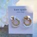 Kate Spade Jewelry | Nwt Kate Spade Pearl Caviar Double Huggies Earrings | Color: Gold/White | Size: Os
