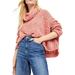 Free People Sweaters | Free People Women's Bff Cowl Neck Scarlet Flame Casual Sweater | Color: Pink | Size: S