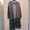 Anthropologie Sweaters | Gorgeous, Long, Gray Sweater, Warm, And Snuggly Anthropology | Color: Gray/Green | Size: One Size