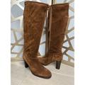 Michael Kors Shoes | Kors Michael Knee High Heel Brown Suede Leather Tall Boots Italy Sz 10 M | Color: Brown | Size: 10