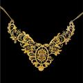 Anthropologie Jewelry | Anthropologie Gold Lace Victorian Style Flower Bib Statement Necklace | Color: Gold | Size: Os