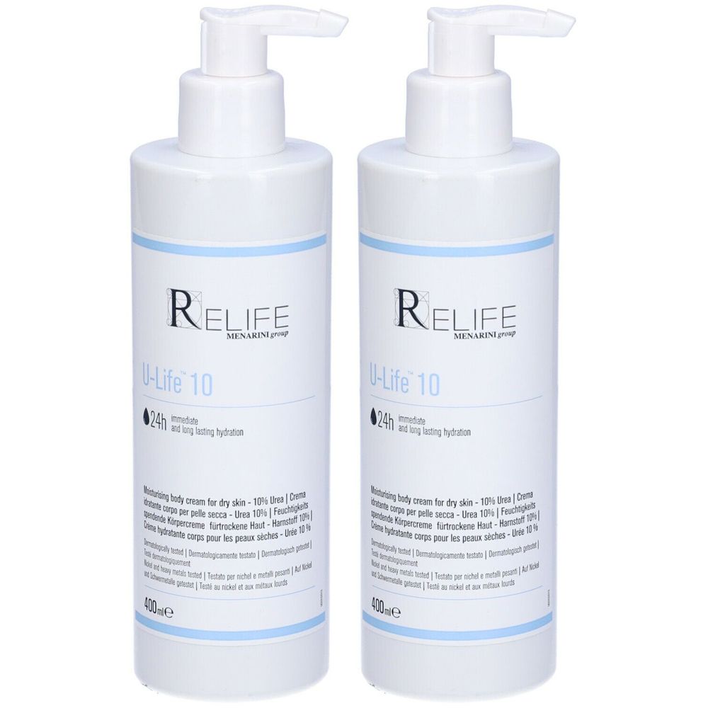 Menarini Relife U-life 10 Crema Corpo 2x400 ml